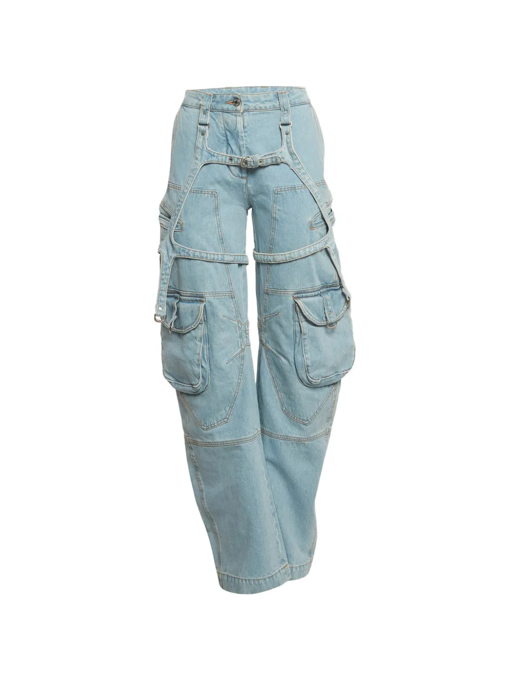 Off-White Pre-Owned 2013 wide-leg jeans - Blu