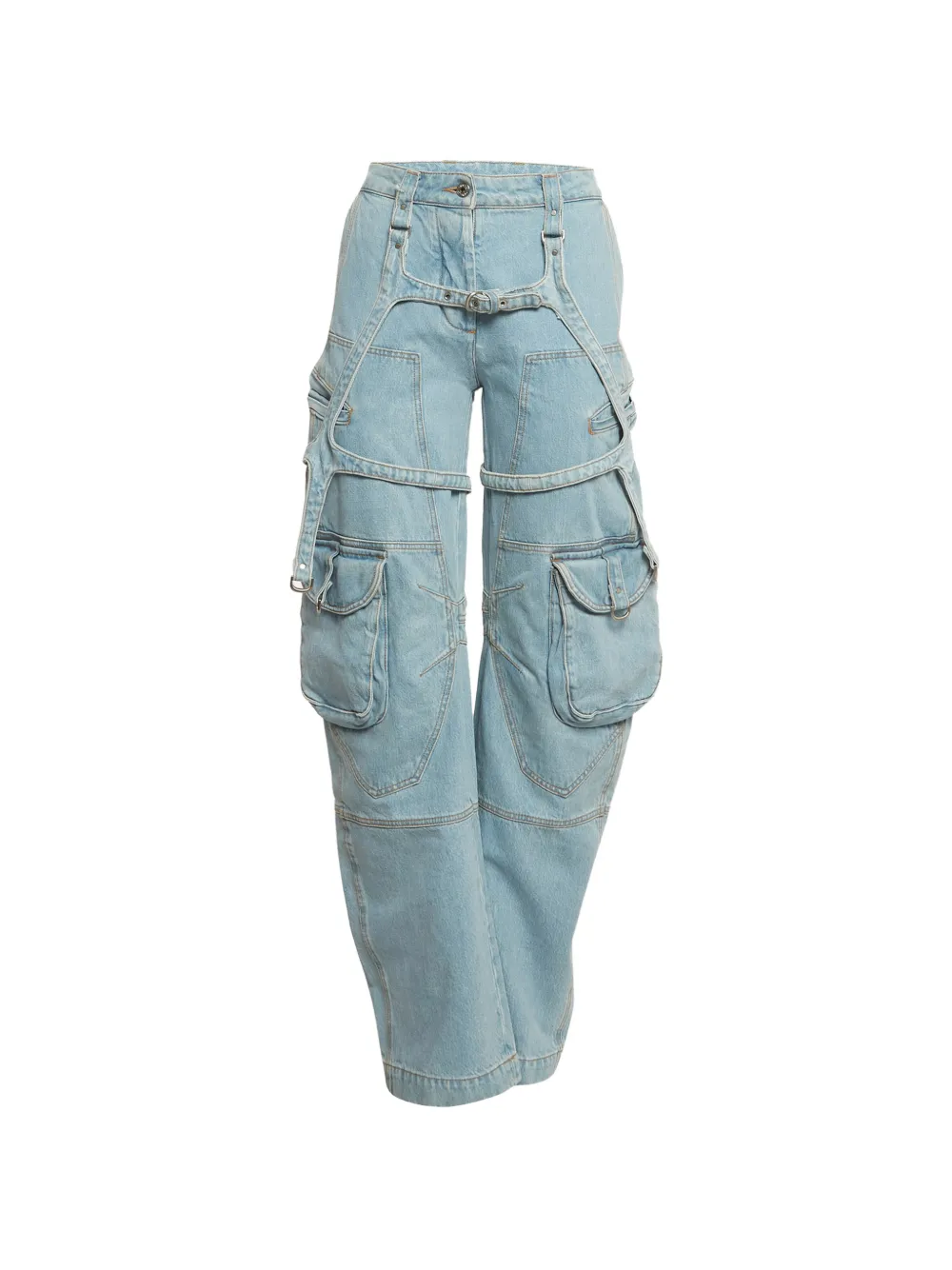 Off-White Pre-Owned 2013 wide-leg jeans - Blu