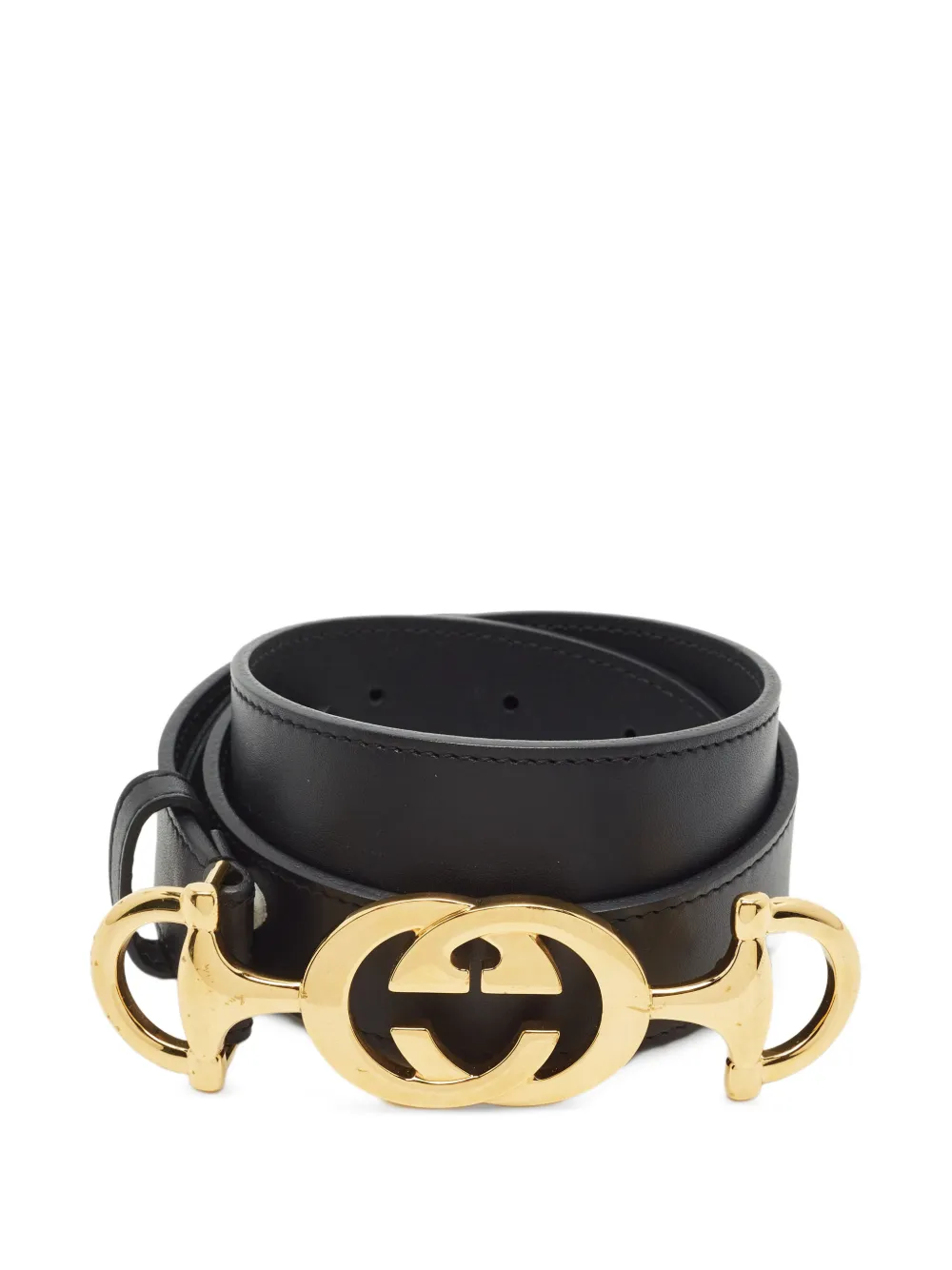 Gucci Pre-Owned Cintura con morsetto Zumi GG - Nero