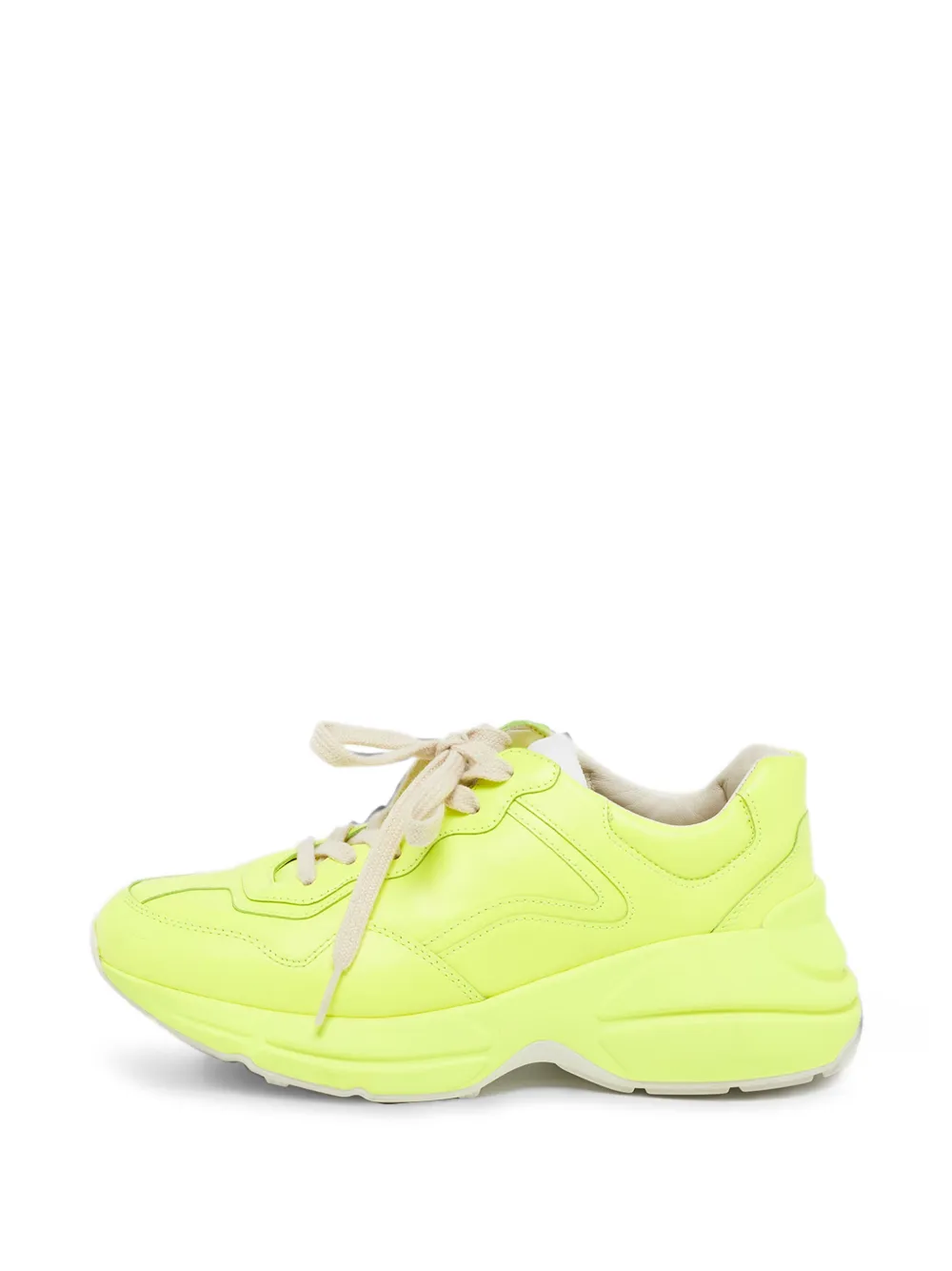 Gucci Pre-Owned Rhyton leather low-top sneakers - Grün