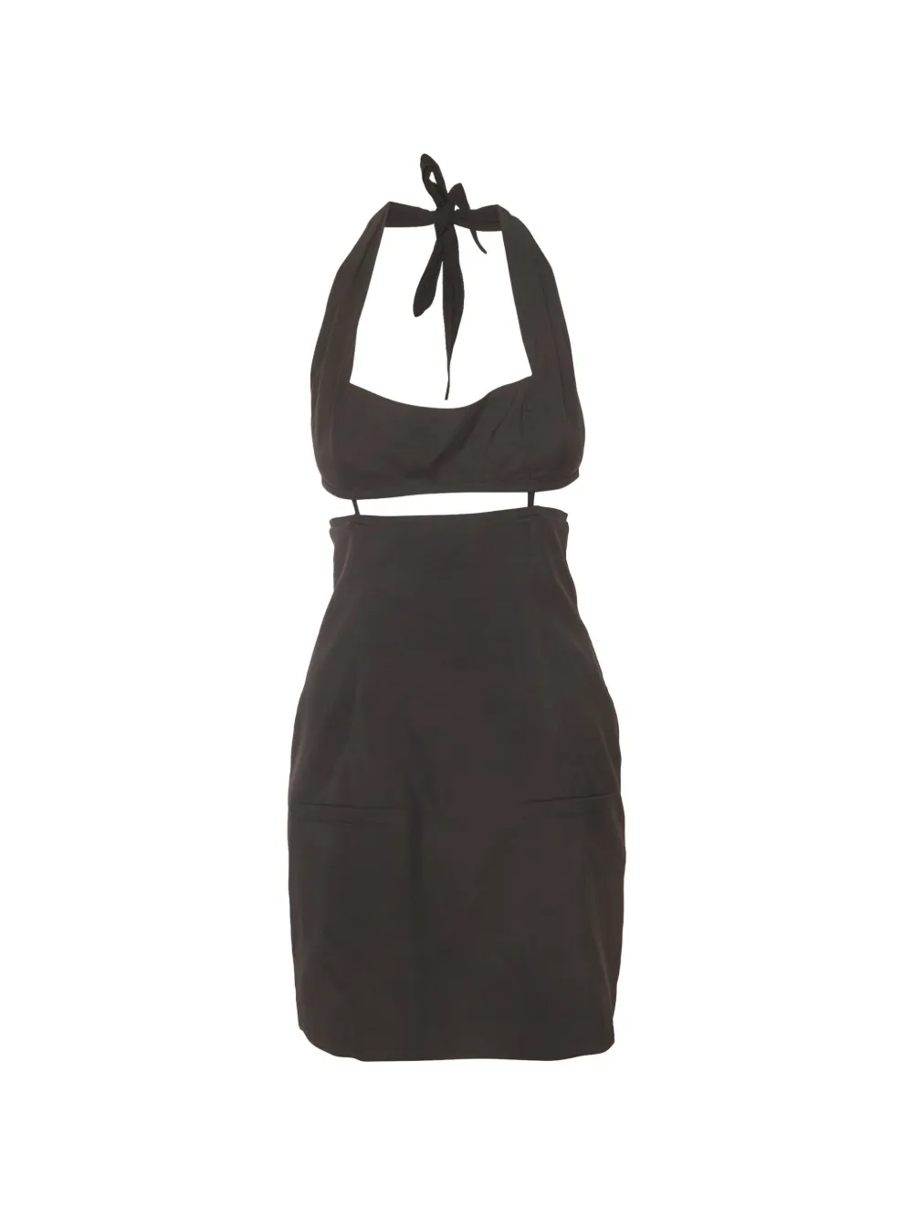 Jacquemus Pre-Owned La robe Limao backless dress - Marrone