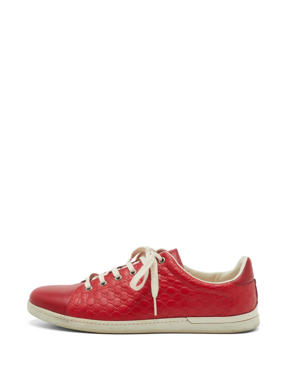 Gucci Pre-Owned Ace Microguccissima sneakers - Rosso