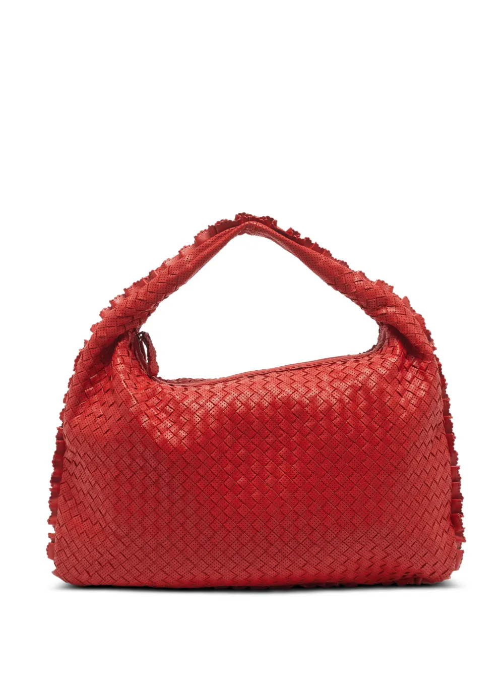 Bottega Veneta Pre-Owned Veneta ruffle tote bag - Rosso