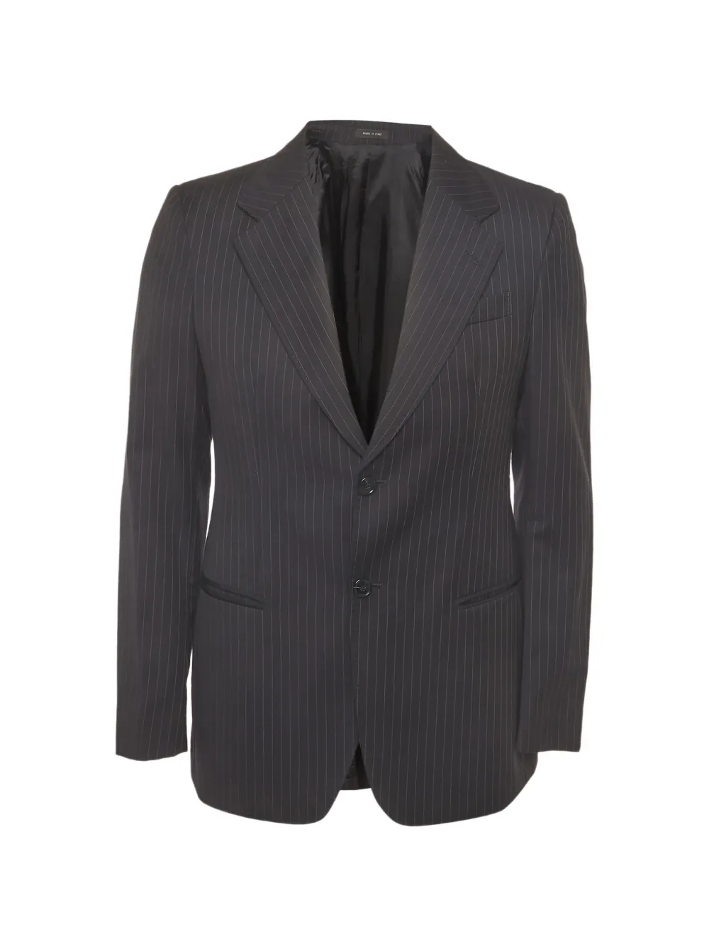 Emporio Armani Pre-Owned Josh Line pinstripe blazer - Grigio