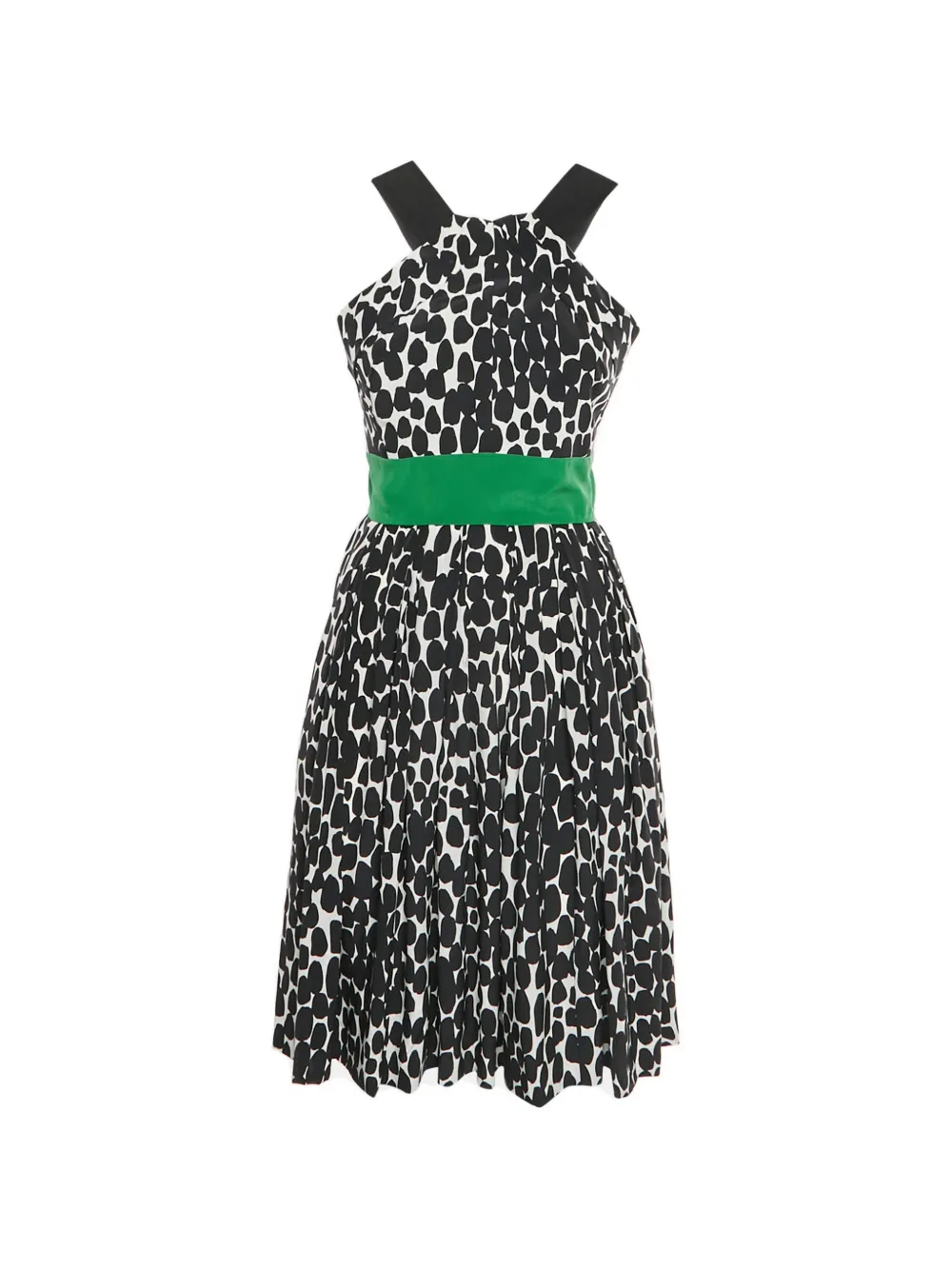 Gucci Pre-Owned abstract-print midi dress - Nero