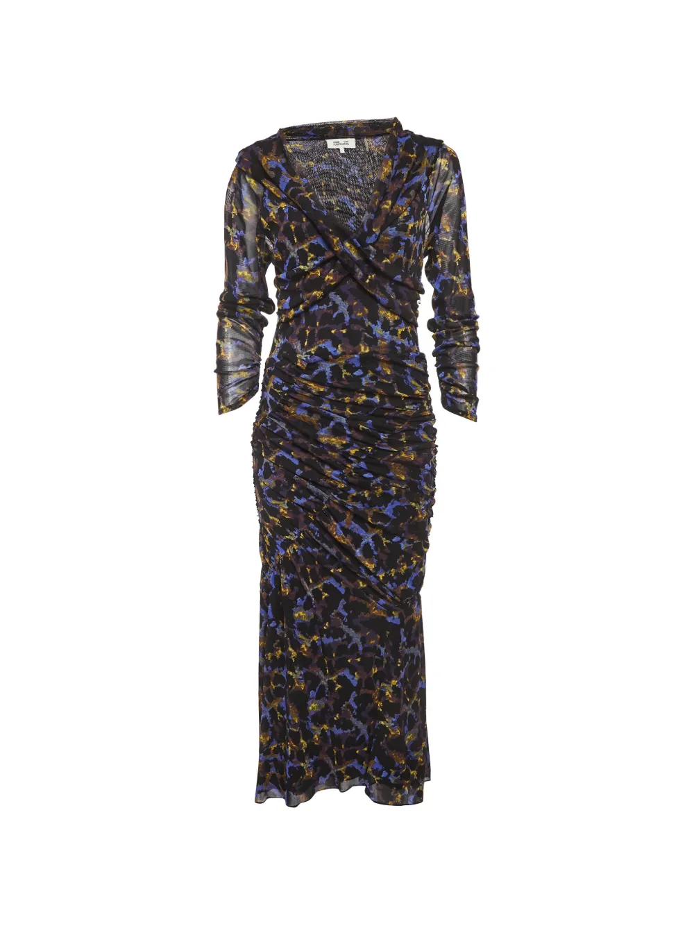 DVF Diane von Furstenberg Ganesa ruched midi dress - Schwarz
