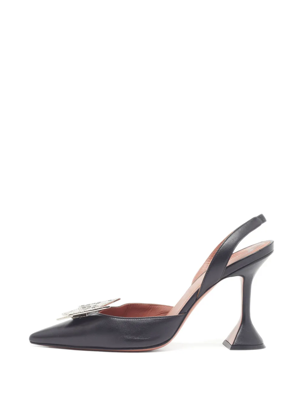 Amina Muaddi Phoenix crystal-embellished heeled pumps - Nero
