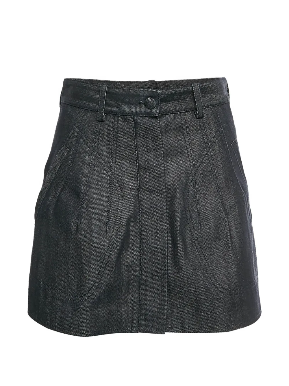 Balenciaga Pre-Owned denim mini skirt - Blau
