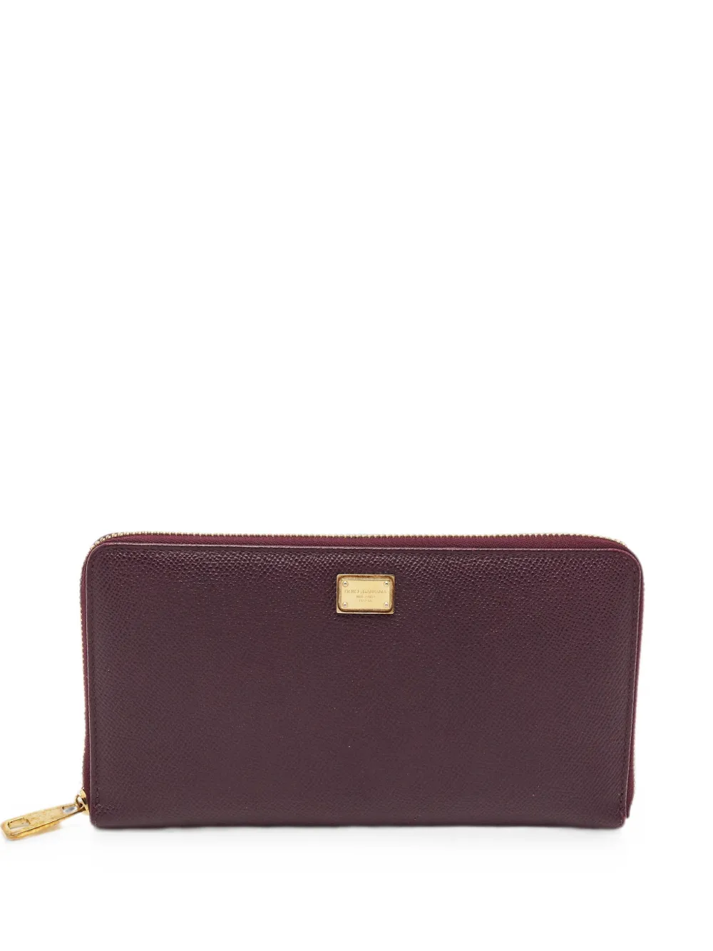 Dolce & Gabbana Pre-Owned pochette zippée à plaque logo - Violet