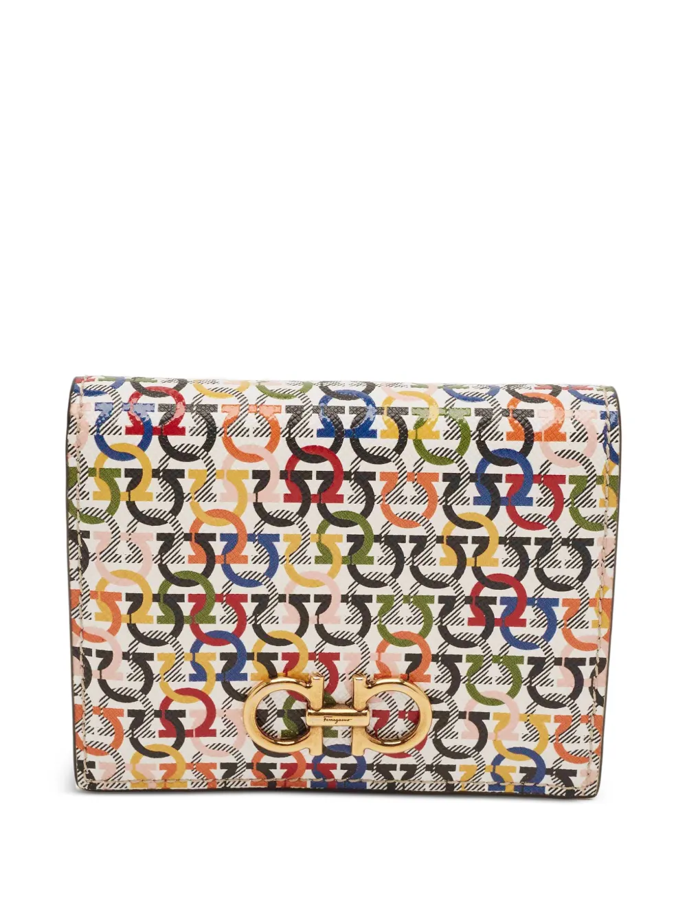Ferragamo Pre-Owned Gancini leather wallet - Bianco