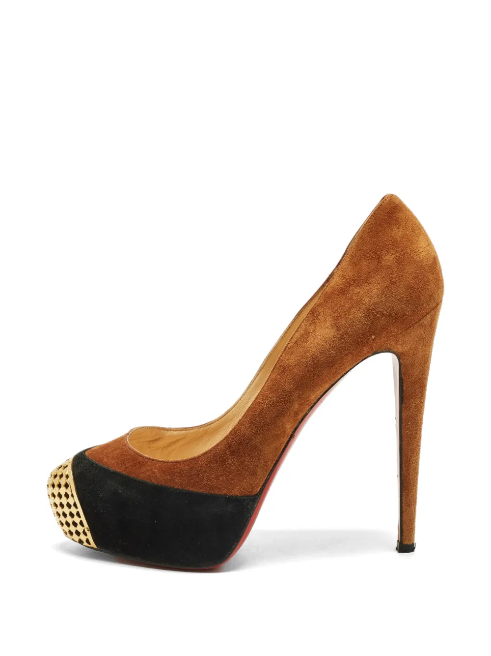 Christian Louboutin Pre-Owned Maggie embellished pumps in Brown