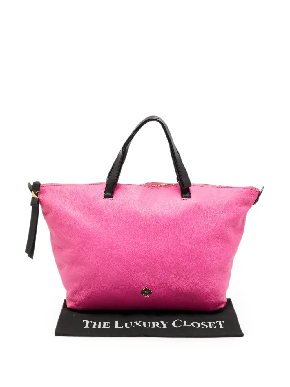 Pre-owned Kate Spade Leroy Street Linsley Leather Tote Bag In Pink