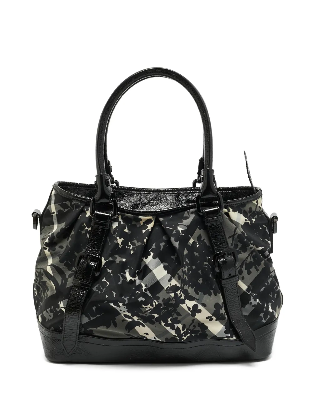 Burberry Pre-Owned Floral Beat Check tote bag - Nero