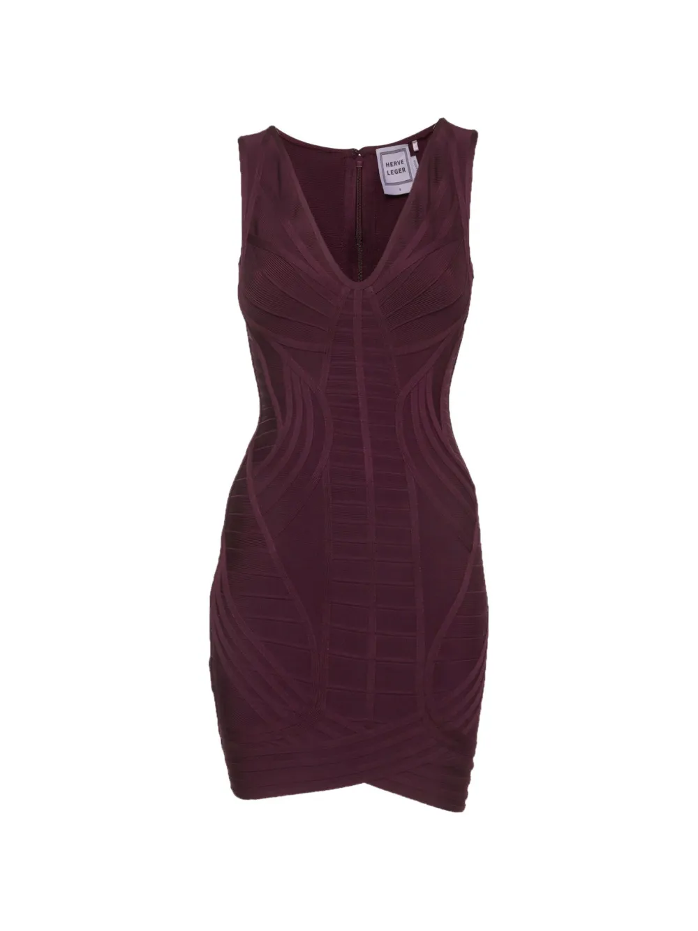 Hervé Léger Pre-Owned V-neck mini dress - Viola