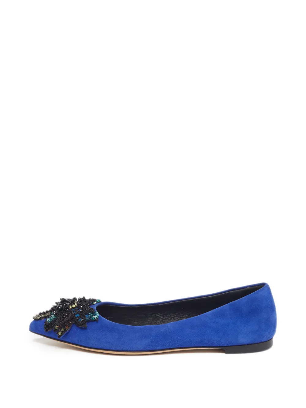 Giuseppe Zanotti Vintage embellished pointed-toe pumps - Blu