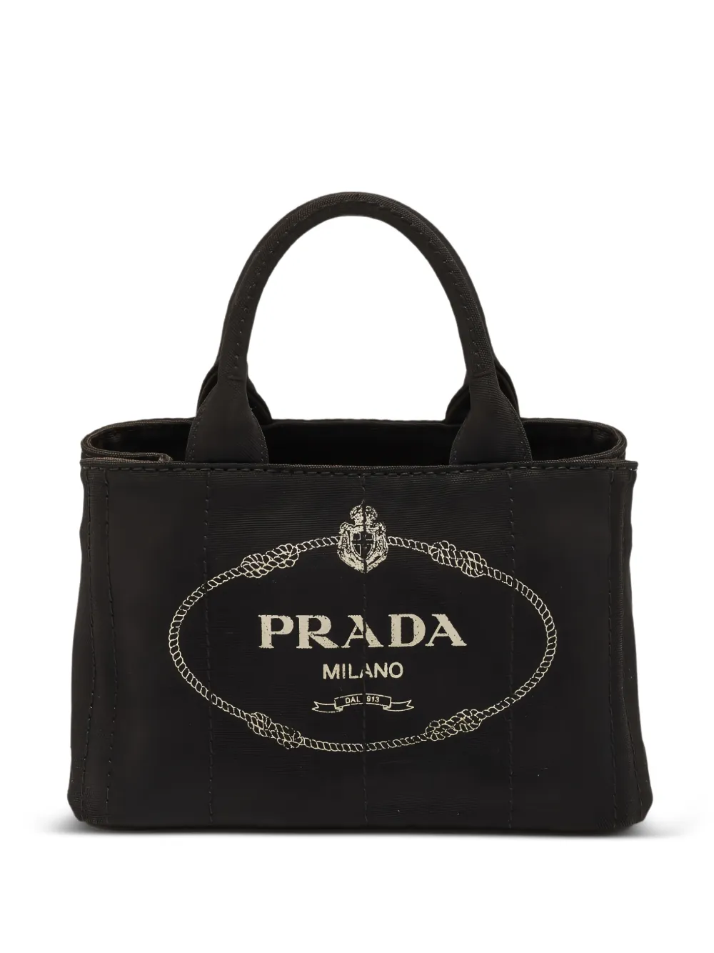 Prada Pre-Owned small Canapa tote bag - Nero