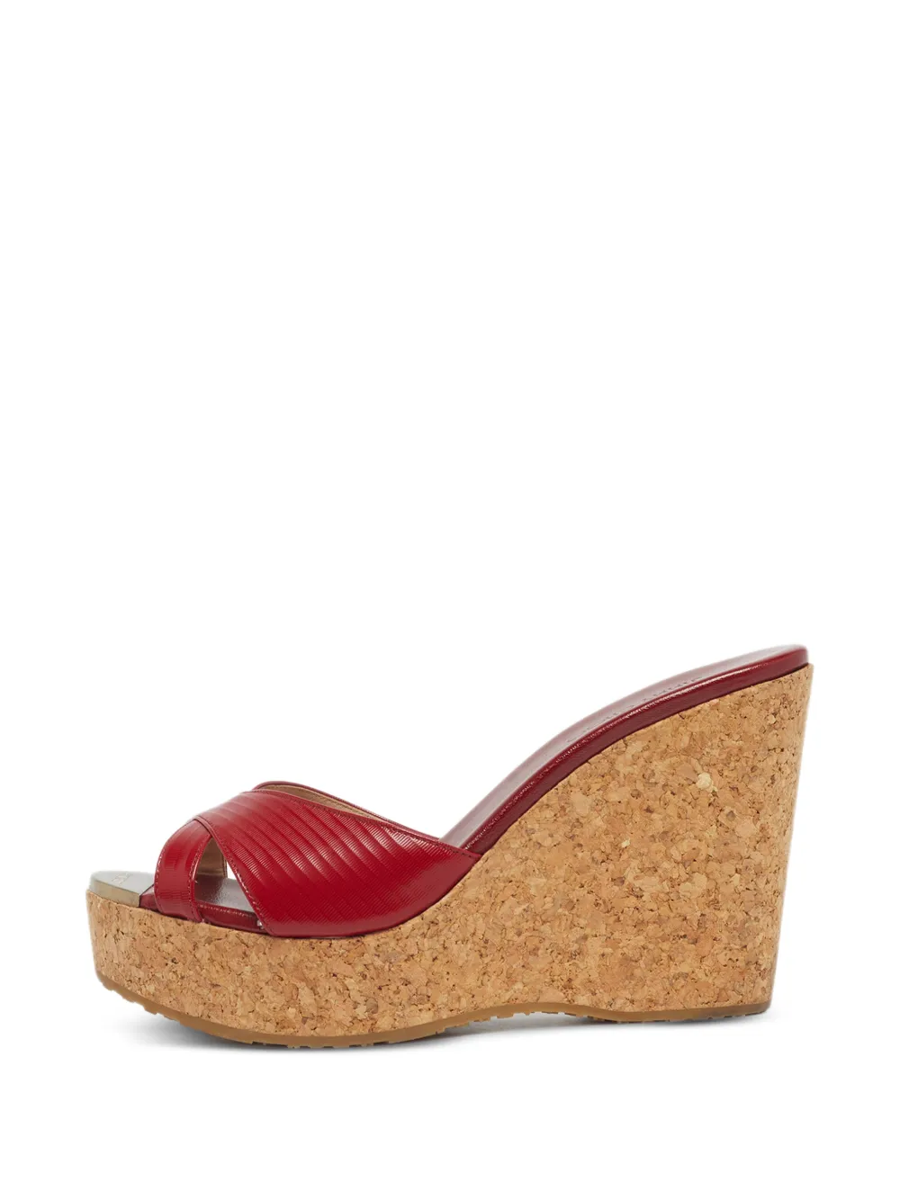 Jimmy Choo Pre-Owned Prima wedge sandals - Rot