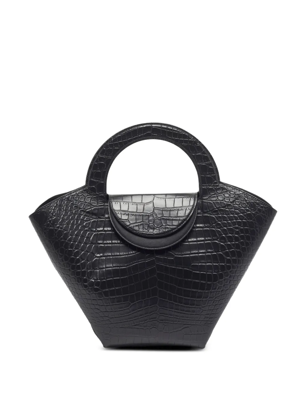 Bottega Veneta Pre-Owned Doll crocodile-embossed tote bag - Nero