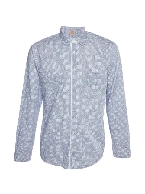 BOSS camisa estampada manga larga