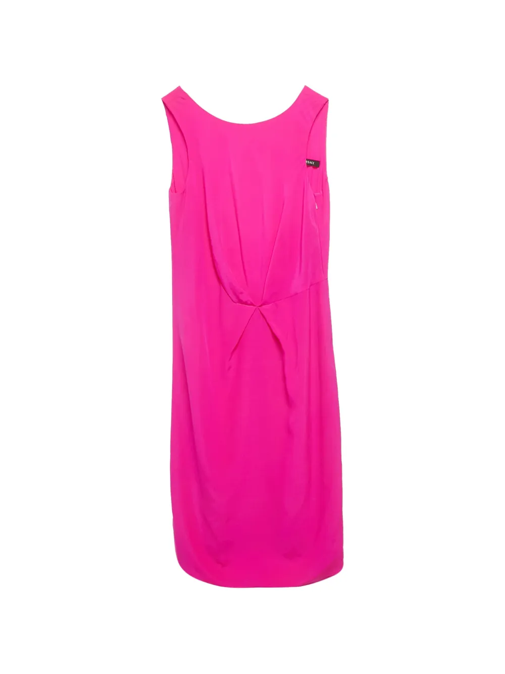 Versace Pre-Owned back keyhole silk midi dress - Rosa