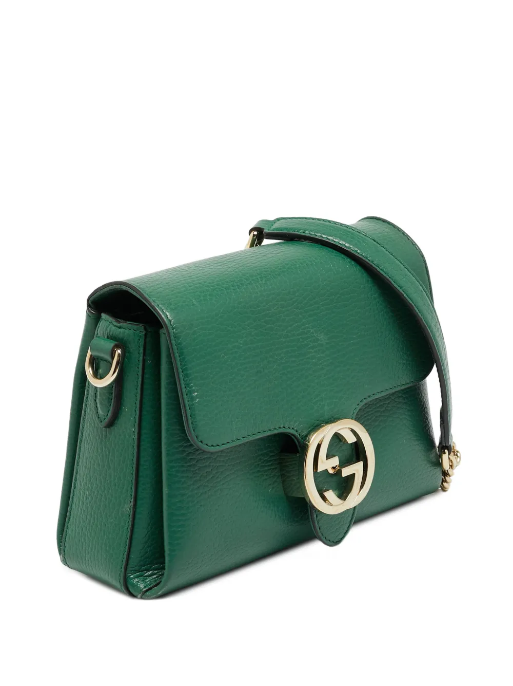 Gucci Pre-Owned small Interlocking G shoulder bag - Verde