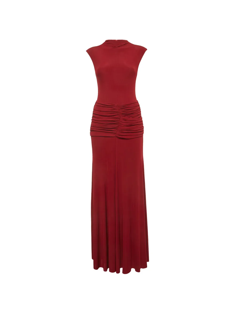 CHATS BY C.DAM ruched maxi dress - Rosso