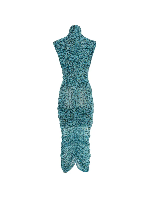 knee length denim overall dress Agnes The most gorgeous colour Lightweight yet built to Model Natalya Shoe Size:US 13
