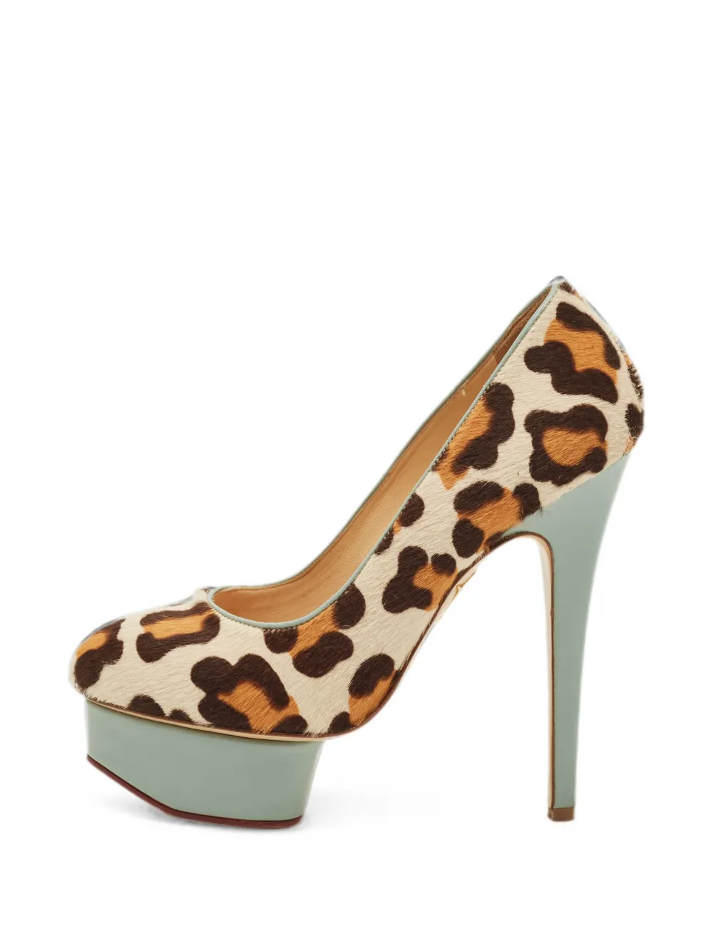 Charlotte Olympia Dolly leopard-print pumps - Toni neutri