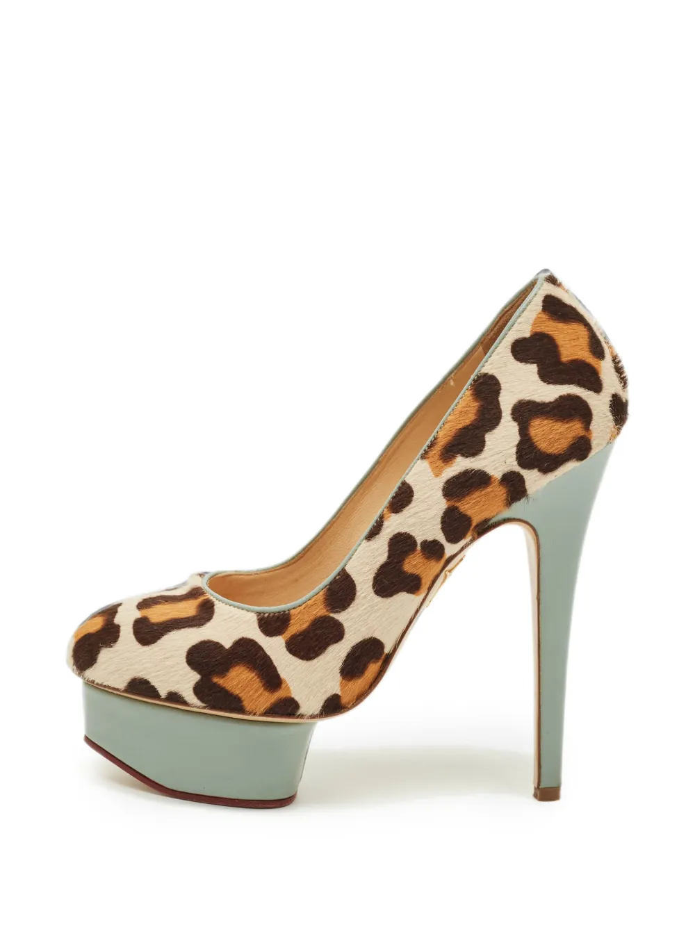 Charlotte Olympia Dolly leopard-print pumps - Nude
