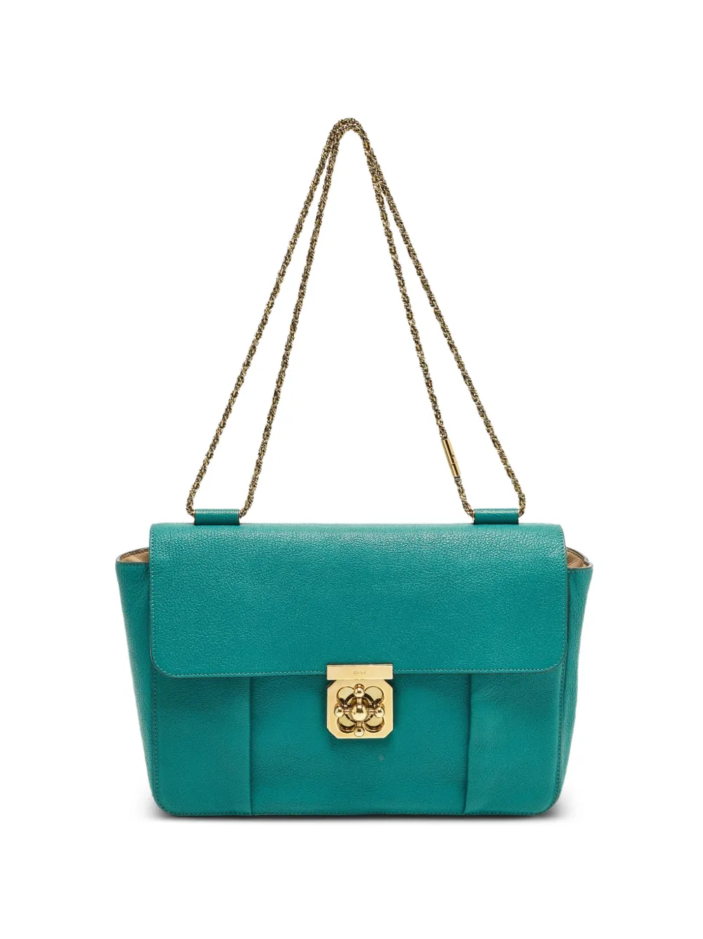 Chloé Pre-Owned Elsie grained shoulder bag - Blu