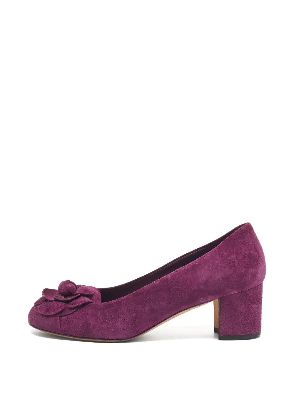 CHANEL Pre-Owned Pumps Camellia con tacco largo - Viola