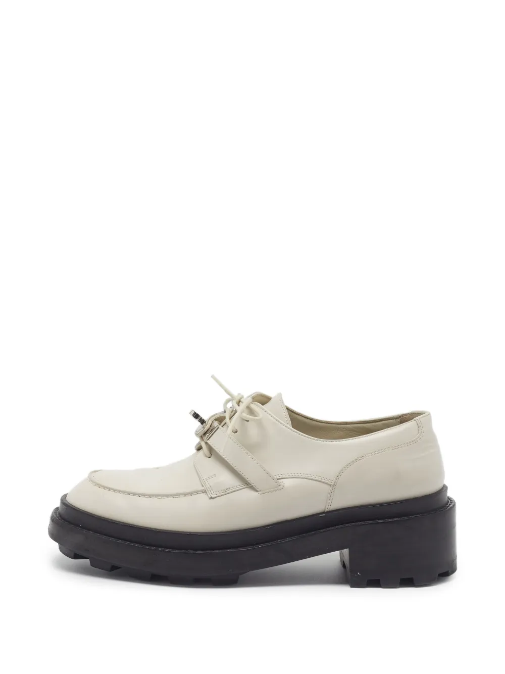 Hermès Pre-Owned First Derby Kelly buckle loafers - Toni neutri