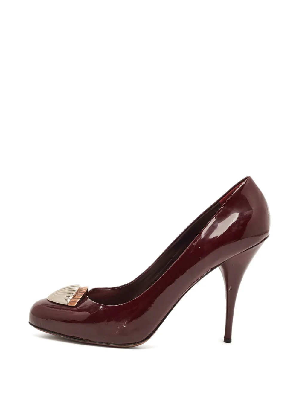 Miu Miu Pre-Owned patent-finish leather pumps - Rosso