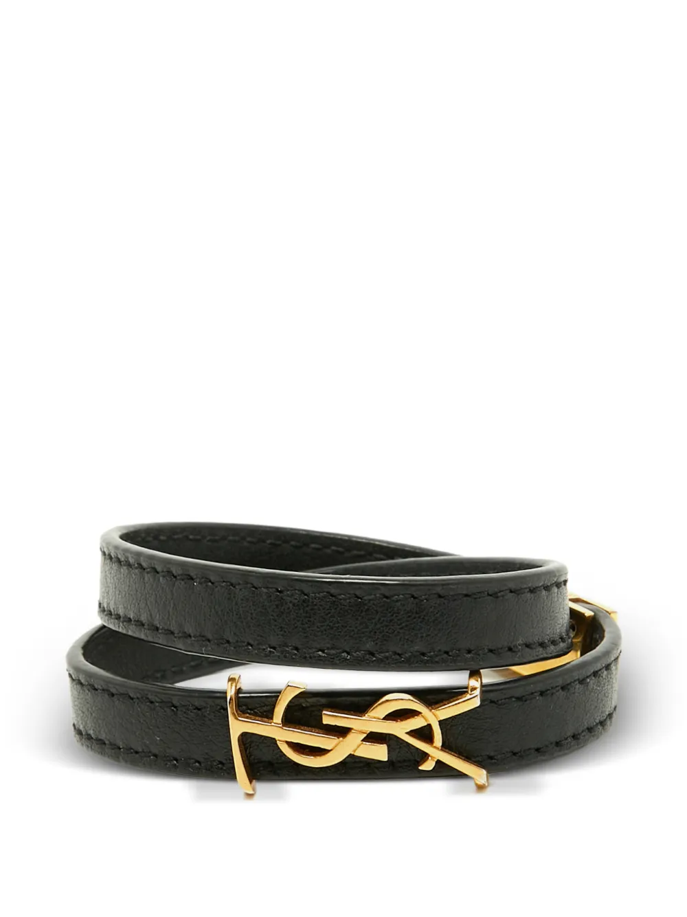 Saint Laurent Pre-Owned Opyum wrap bracelet - Black