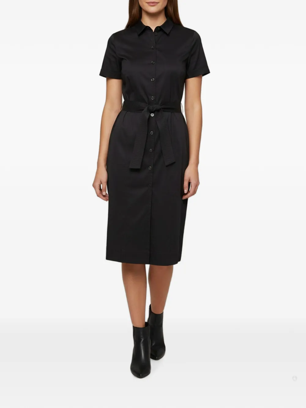 BOSS Detti belted midi dress - Blu