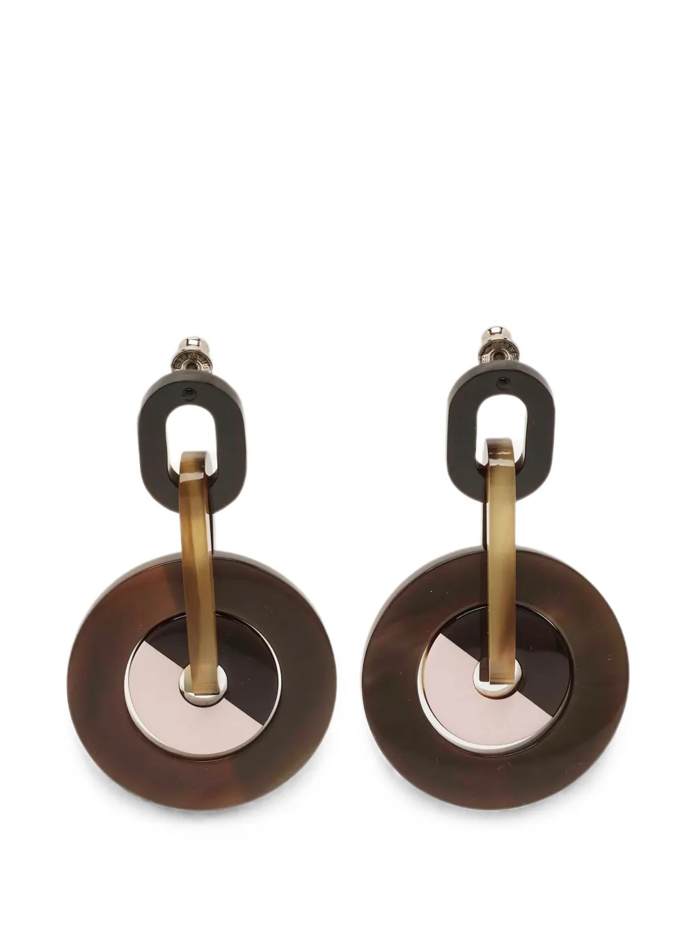 Hermès Pre-Owned round-shape earrings - Marrone