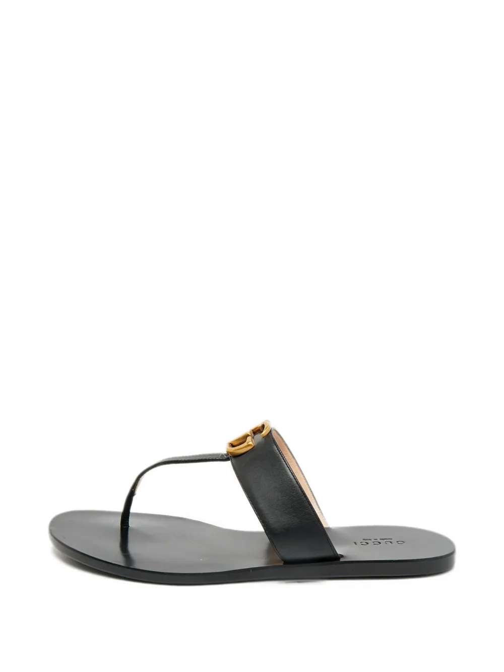 Gucci Pre-Owned GG Marmont thong sandals - Schwarz