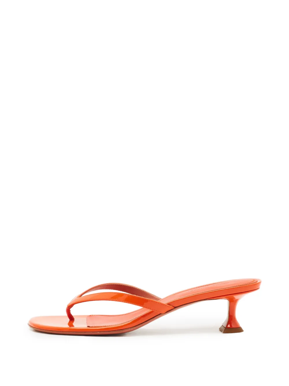 Amina Muaddi Juliette Sandalen mit Zehensteg - Orange