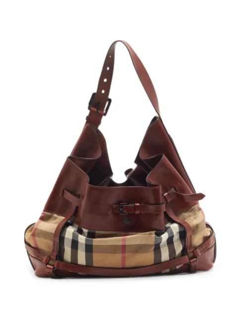 Burberry Pre-Owned House Check Bridle shoulder bag