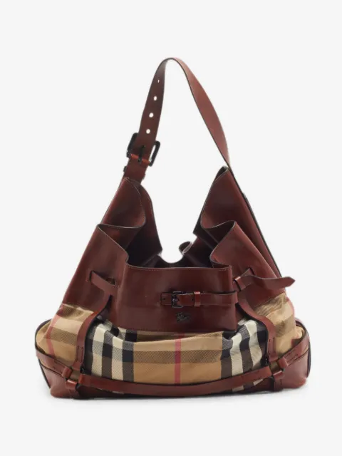 Burberry Pre-Owned House Check Bridle shoulder bag