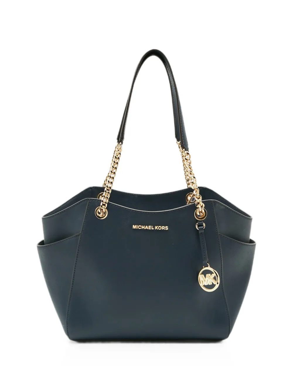 Michael Kors Vintage Jet Set chain leather shoulder bag - Blu