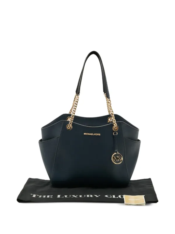 Michael Kors Vintage Jet Set チェーンレザーショルダーバッグ 