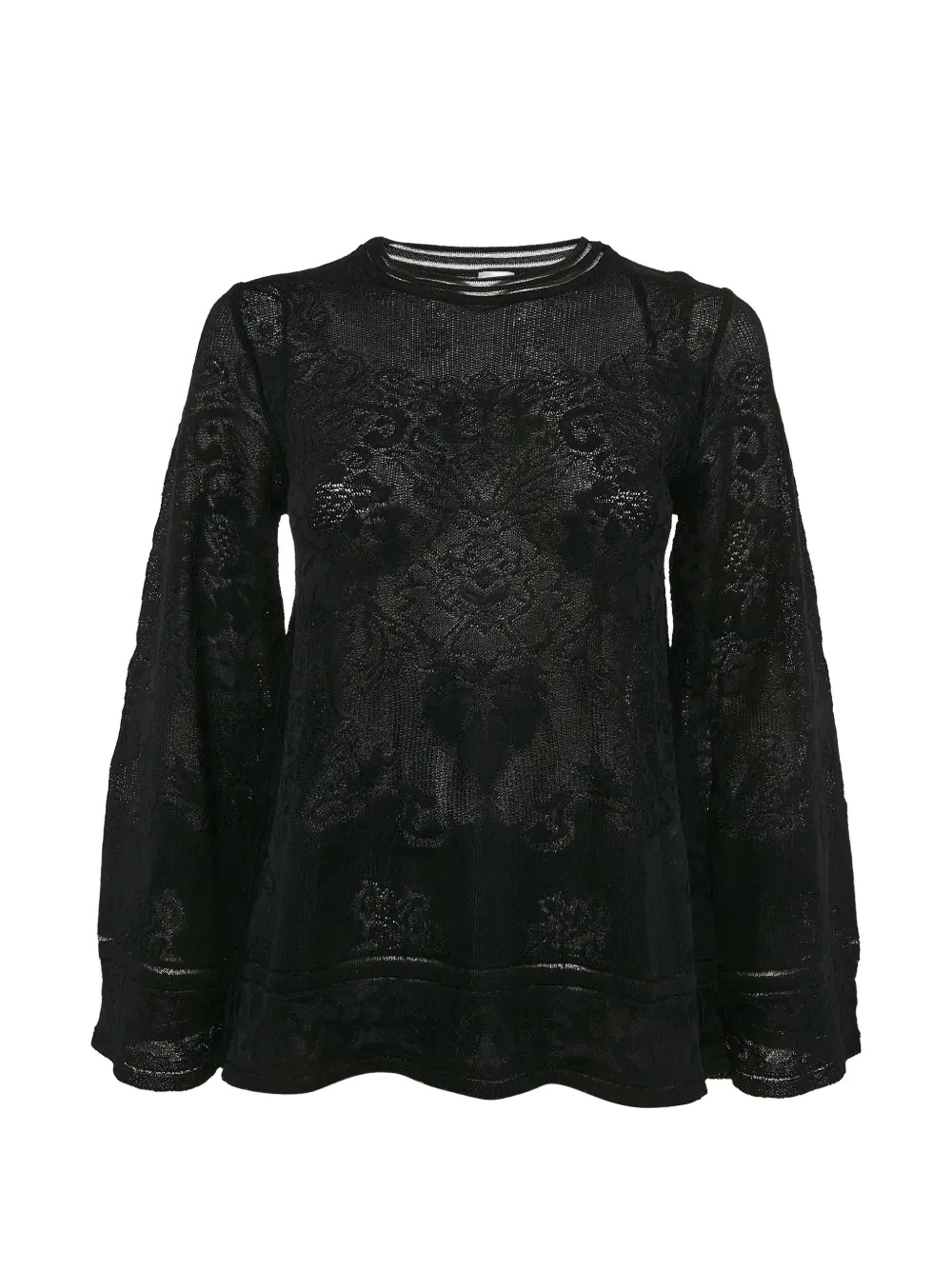 Missoni Pre-Owned floral-knit top - Nero
