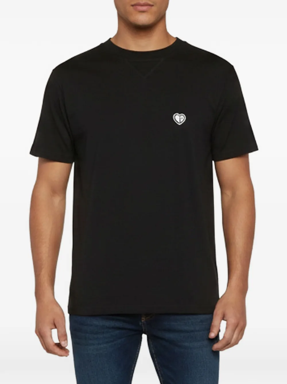 Christian Dior Pre-Owned Dior Homme heart-patch T-shirt - Nero