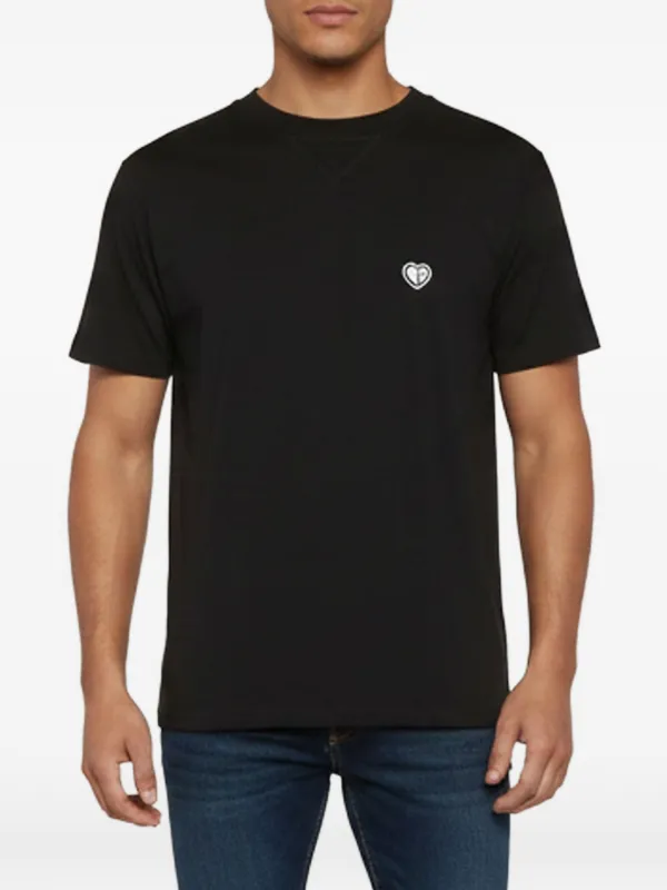 Christian Dior Pre-Owned Dior Homme heart-patch T-shirt | Black
