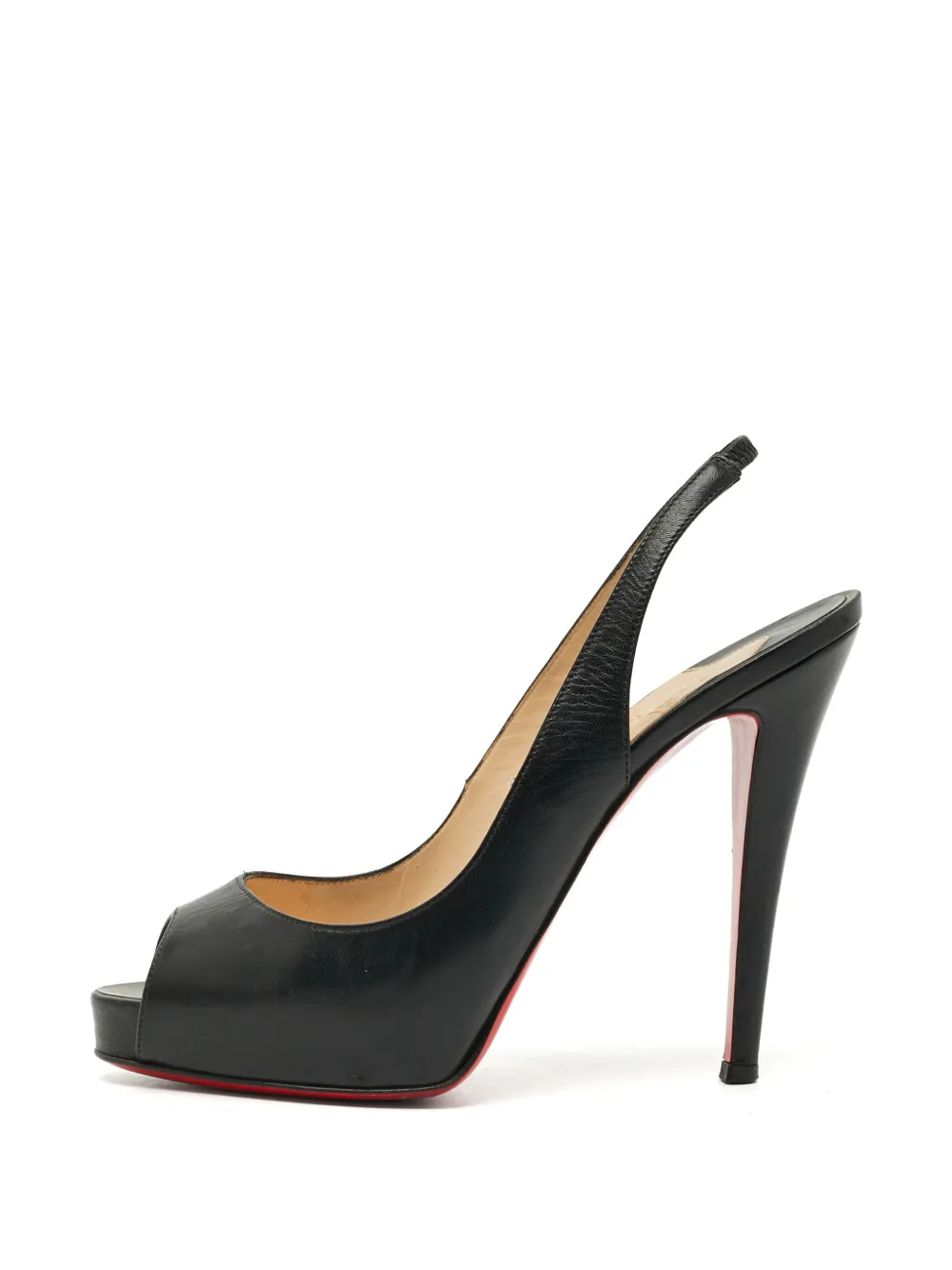 Christian Louboutin Pre-Owned Private Number peep-toe sandals in Black