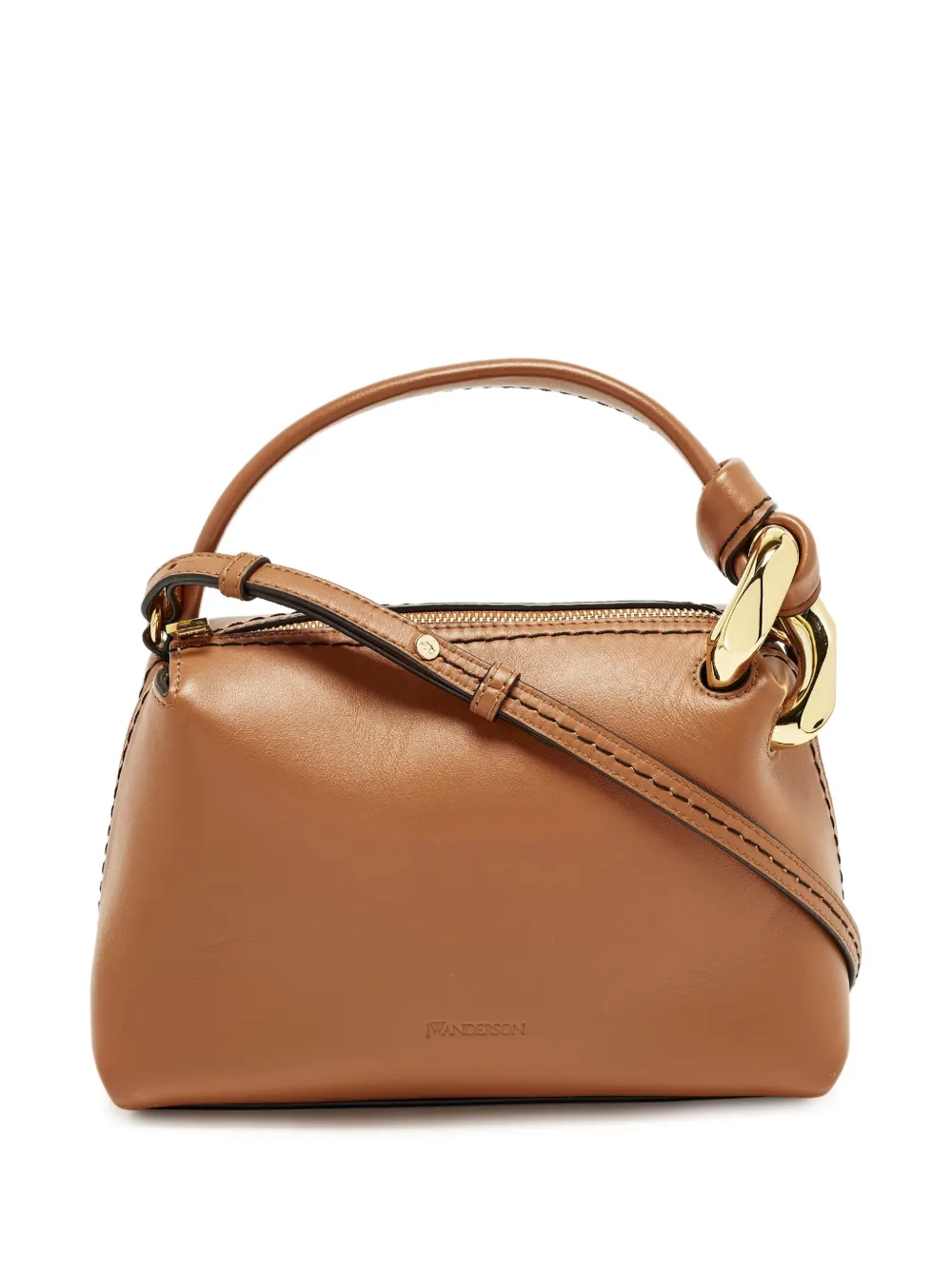 JW Anderson small Corner chain-link shoulder bag - Braun