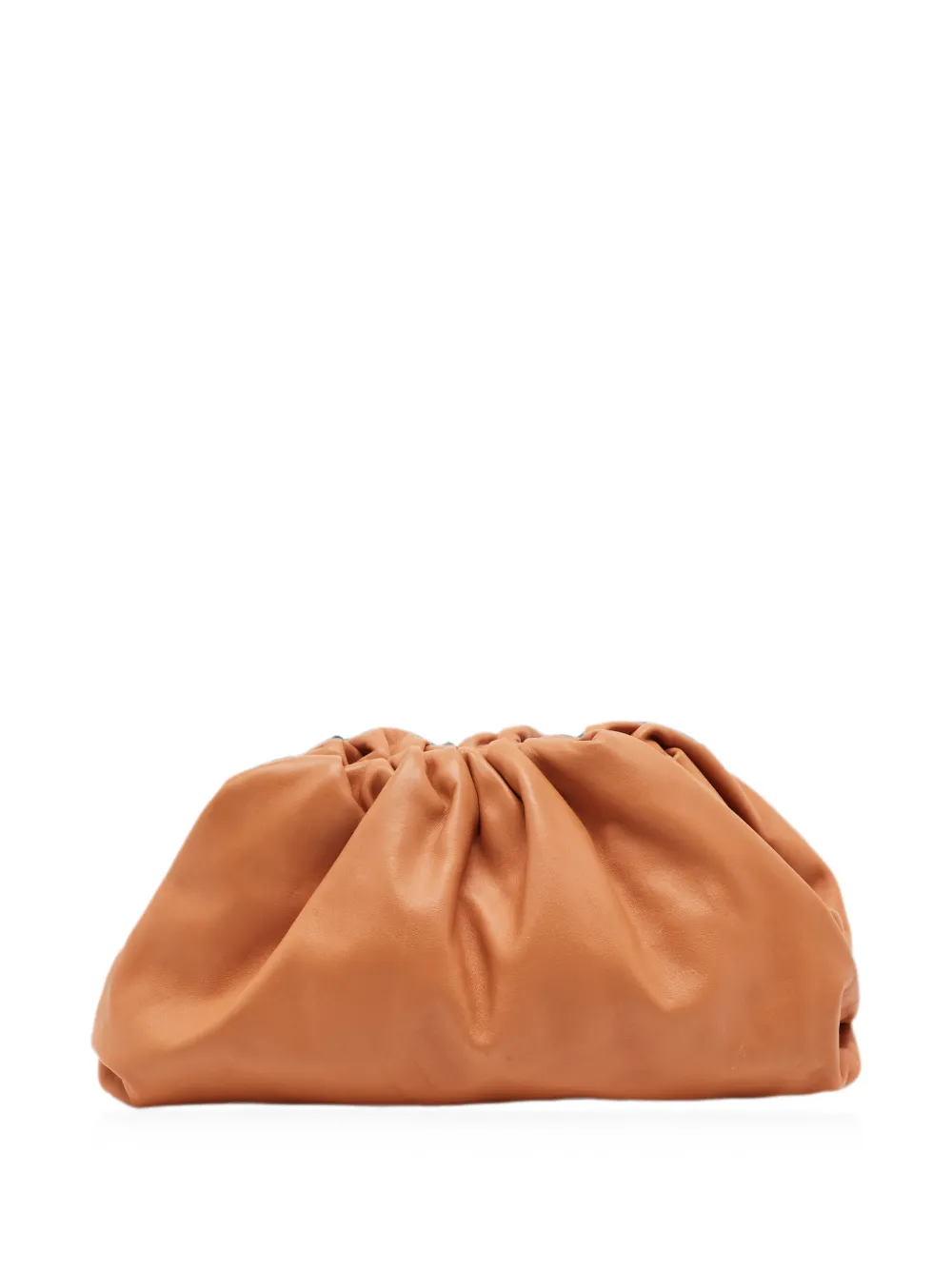 Bottega Veneta Pre-Owned The Pouch gathered clutch bag - Brown