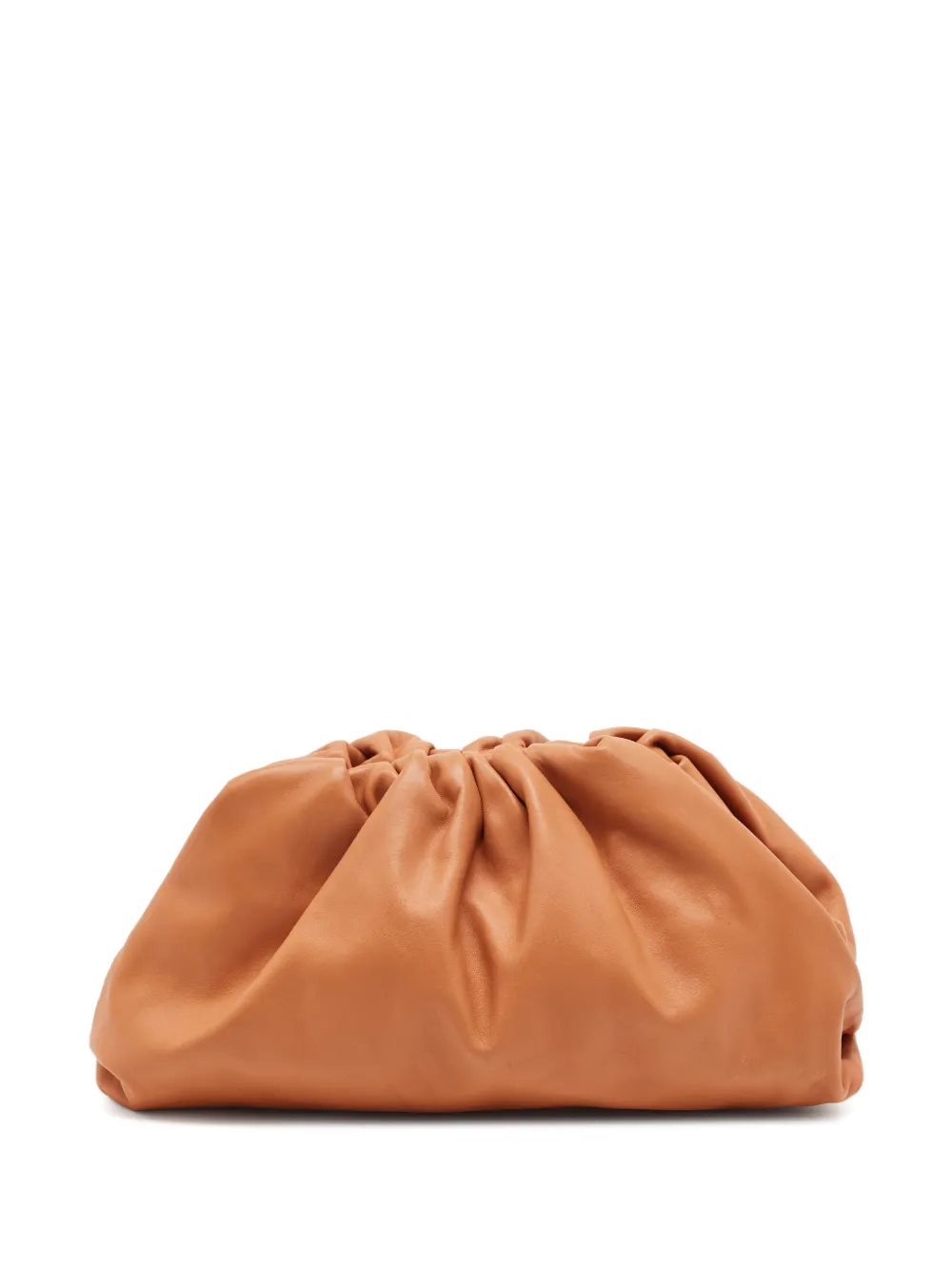 Bottega Veneta Pre-Owned The Pouch gathered clutch bag - Marrone