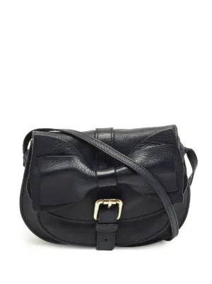 RED VALENTINO リボン バッグ クラッチ 美品 Red Valentino Vintage リボンアップリケ クラッチバッグ | グリーン